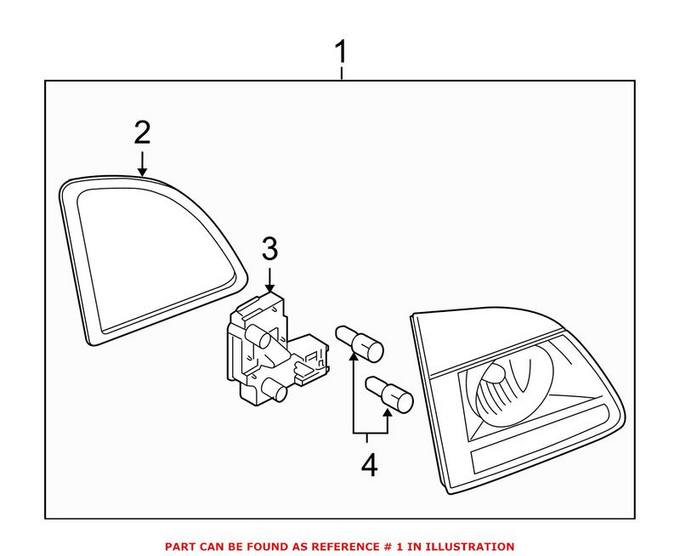 BMW Tail Light Assembly - Rear Driver Left 63217177697